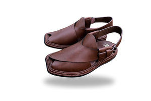 3-Gear Mustard-Brown Peshawari Chappal