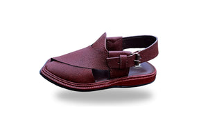 3-Gear Maroon Danedar Peshawari Chappal