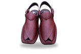 3-Gear Maroon Danedar Peshawari Chappal