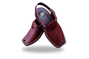 3-Gear Maroon Danedar Peshawari Chappal