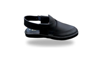 Kaptaan Round Matte Black - Peshawari Chappal Premium