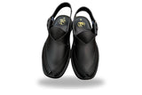 Kaptaan Round Matte Black - Peshawari Chappal Premium