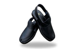 Kaptaan Round Matte Black - Peshawari Chappal Premium