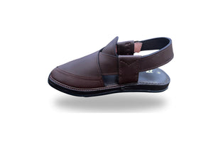 Kaptaan Round Matte Brown - Peshawari Chappal Premium