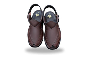 Kaptaan Round Matte Brown - Peshawari Chappal Premium